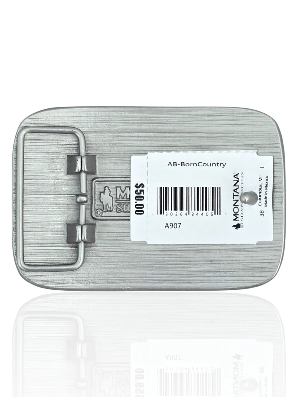 Montana Silversmiths Born Country Attitude Belt Buckle - Retail $50 - NEW‎ NIB
